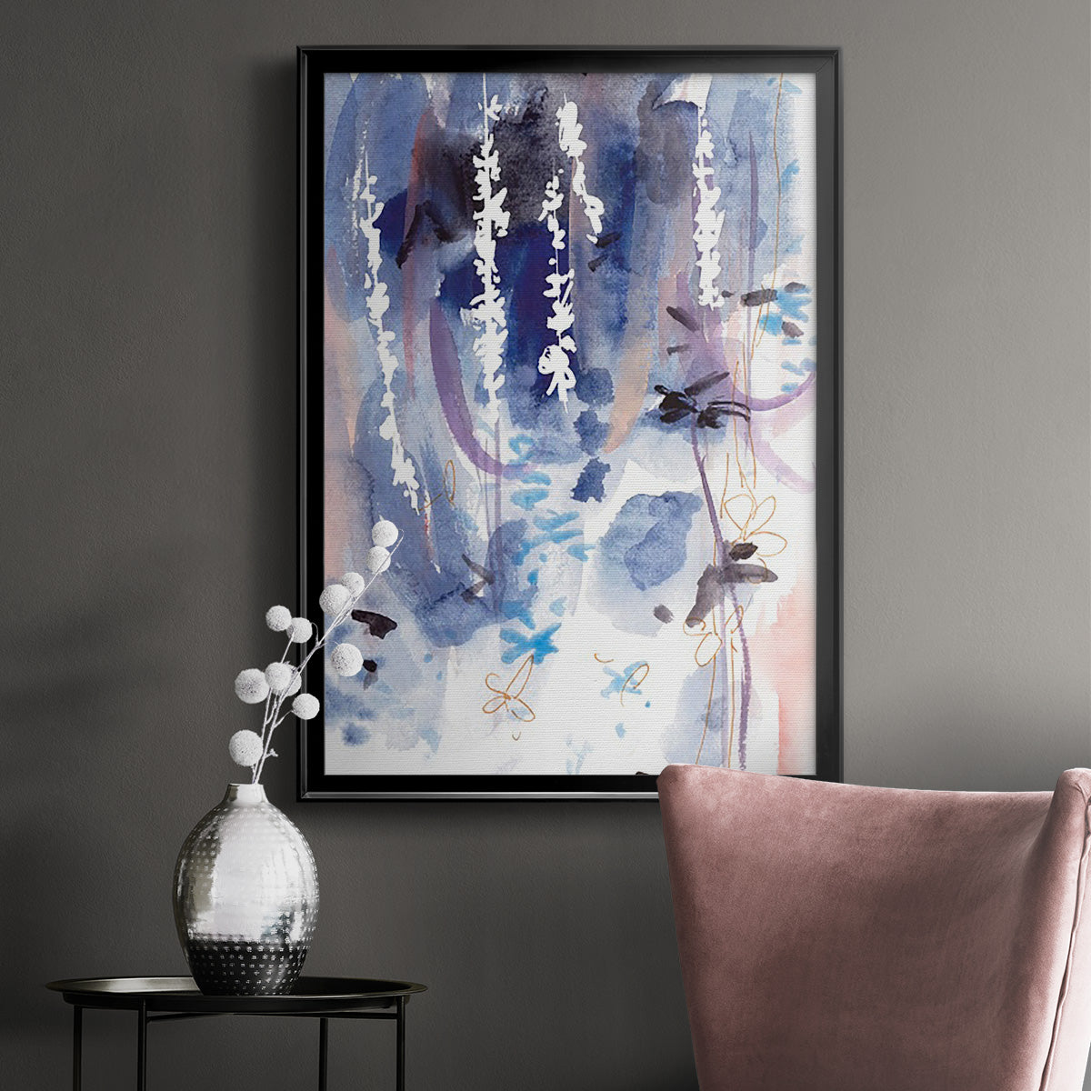 Late Night Breeze II - Modern Framed Canvas Print