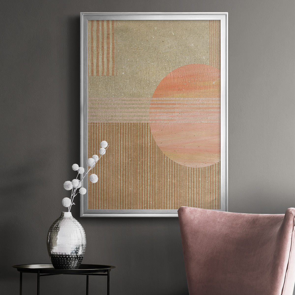 Adobe Sunrise II - Modern Framed Canvas Print