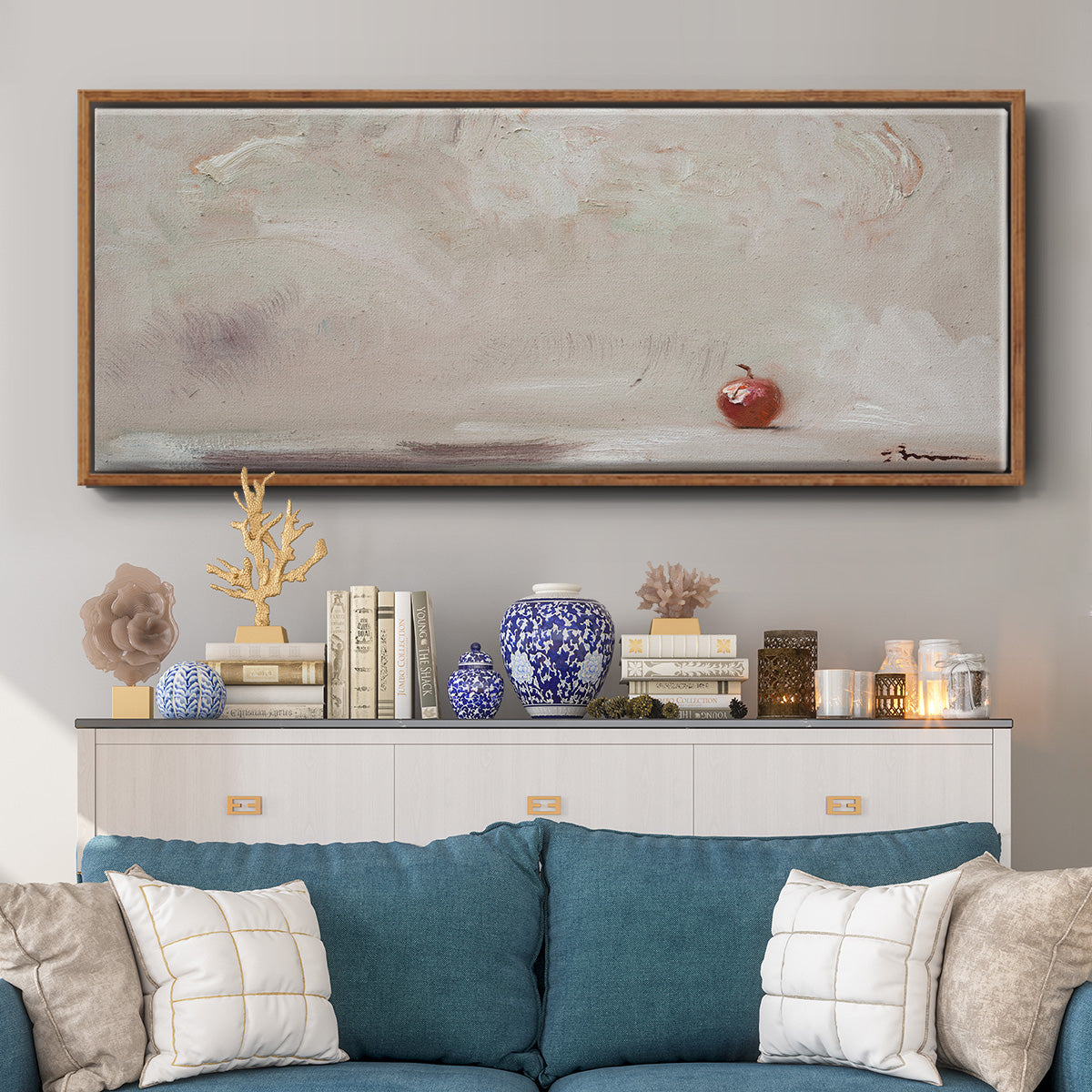 Crabby Apple - Floater Framed Canvas Print