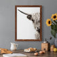 Highland Cattle - Premium Canvas Framed in Barnwood - Ready to Hang