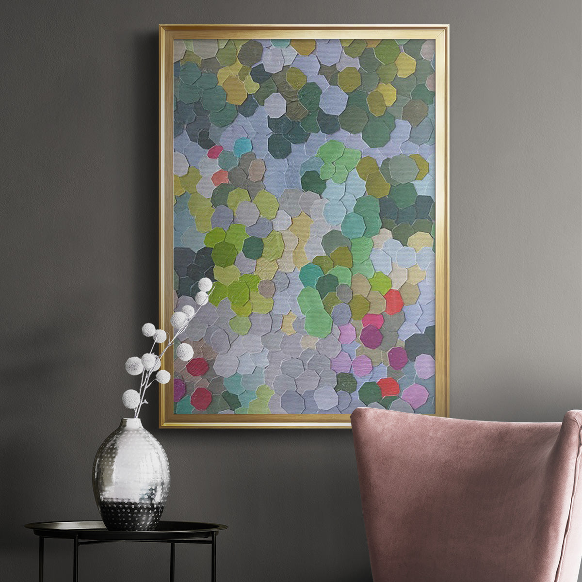 Huntington Gardens - Modern Framed Canvas Print