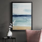 Watercolor Ocean Horizon I - Modern Framed Canvas Print