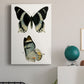 Antique Blue Butterflies I Premium Gallery Wrapped Canvas - Ready to Hang