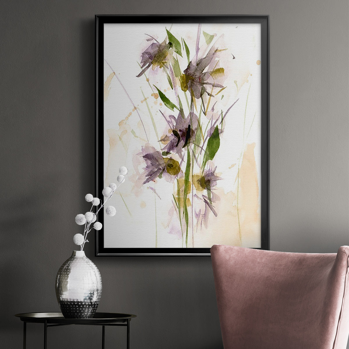 After Rain III - Modern Framed Canvas Print