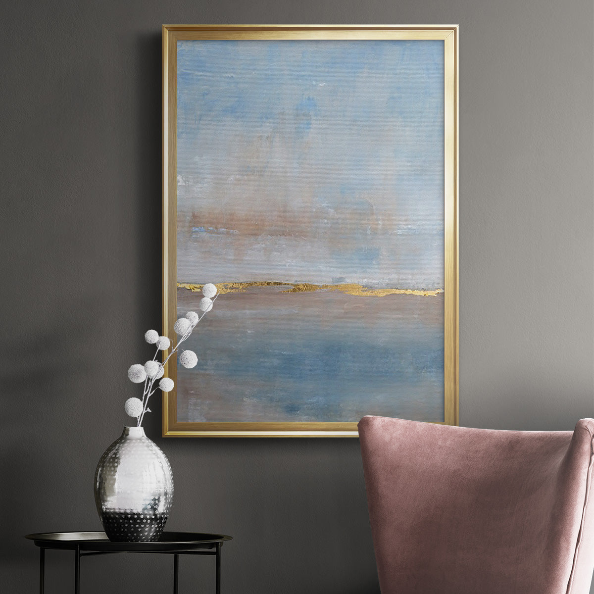 Visible Horizon II - Modern Framed Canvas Print