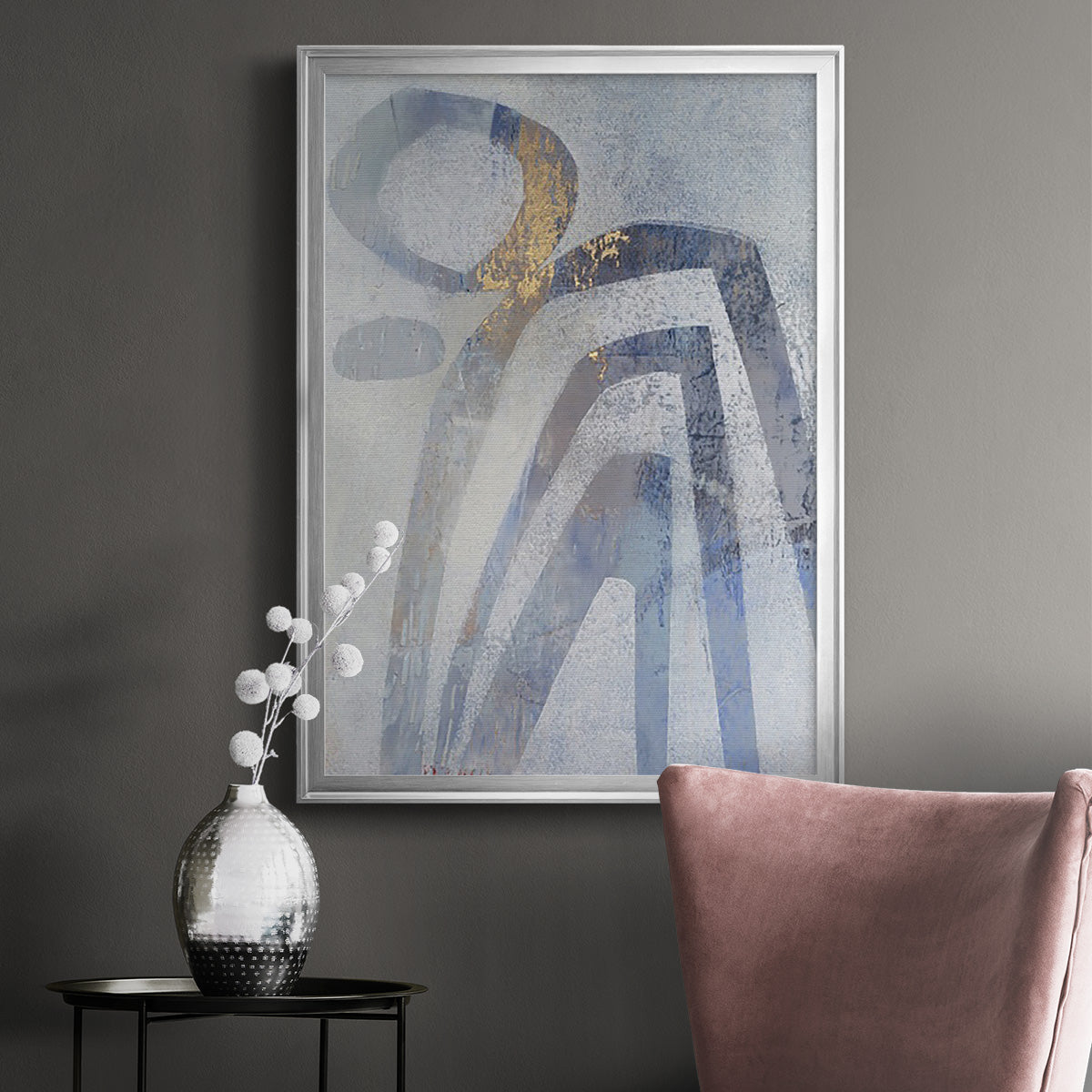 Linx IV - Modern Framed Canvas Print