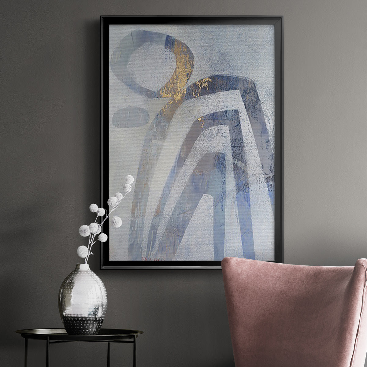 Linx IV - Modern Framed Canvas Print