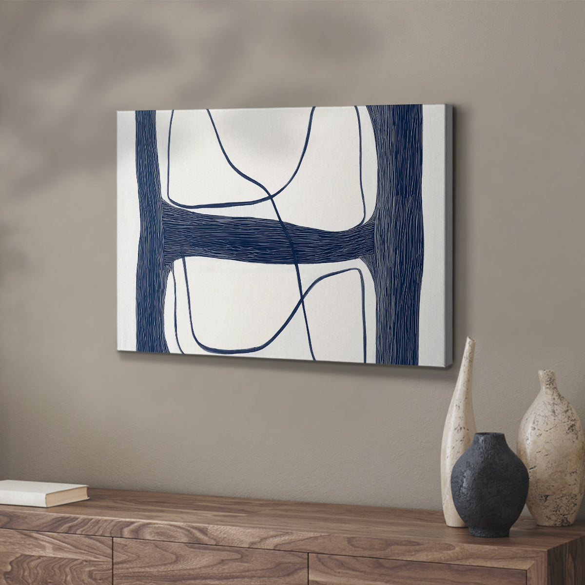 Blue Abstract XXV - Canvas Art Print