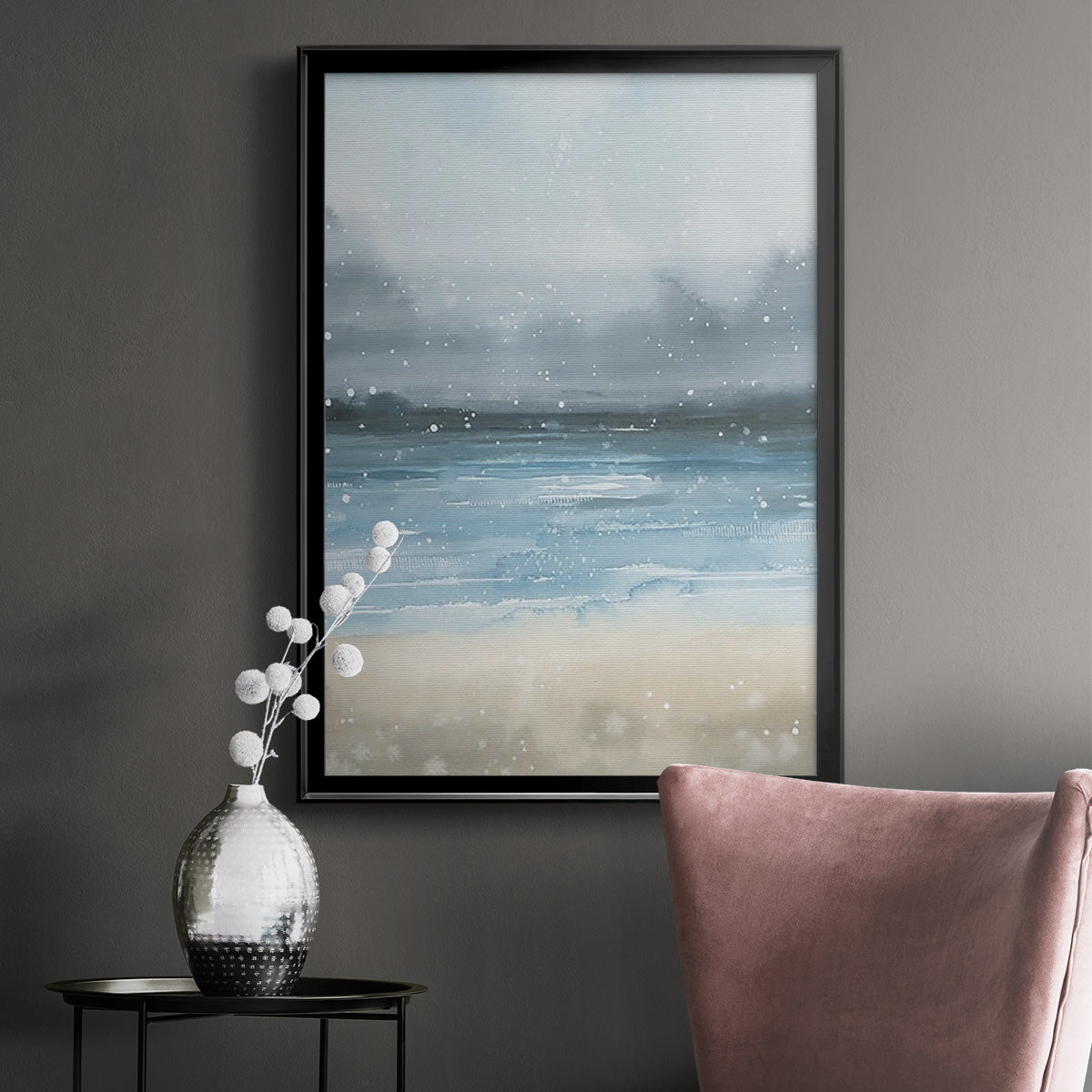 Stars and the Sea I - Modern Framed Canvas Print