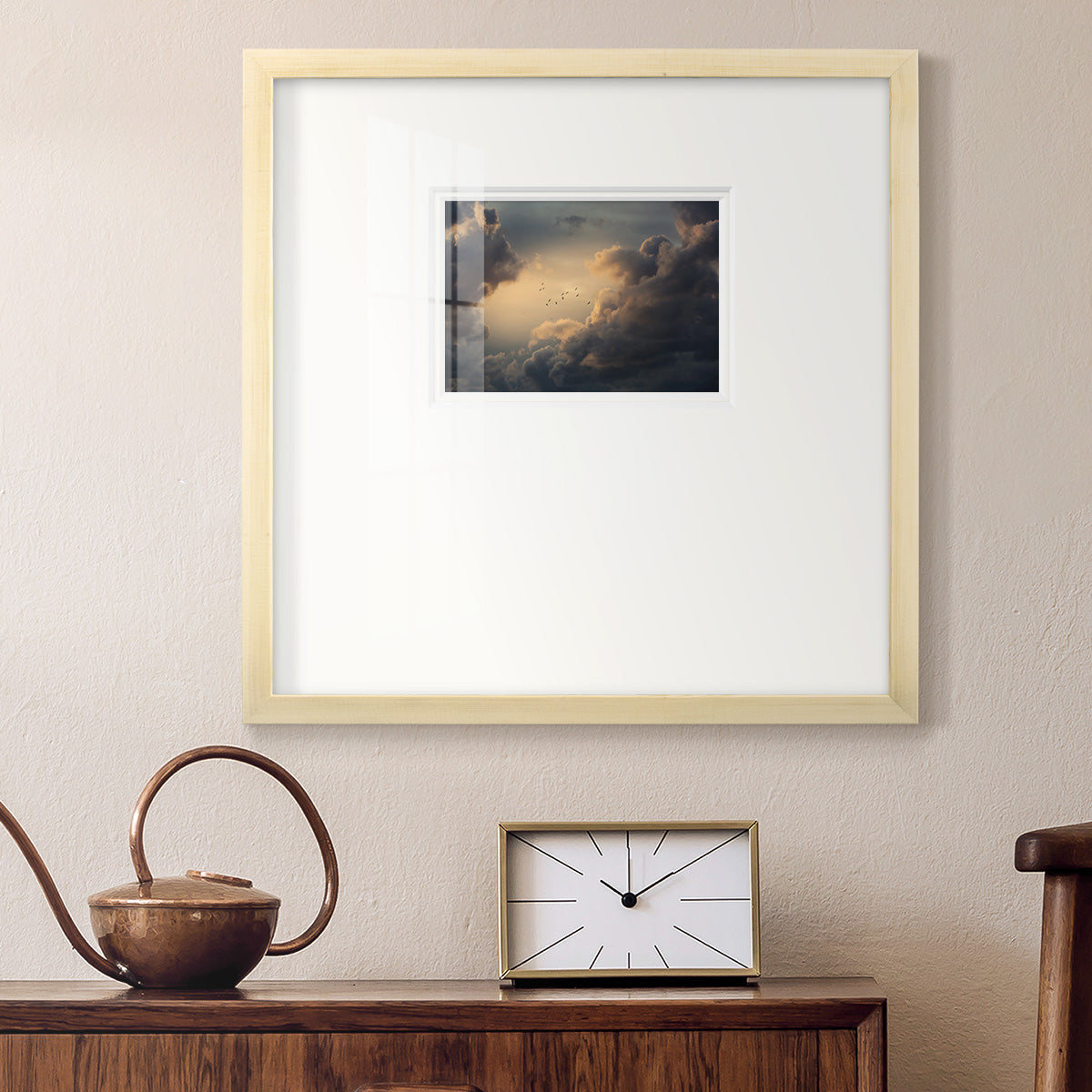 Soaring High Above Premium Framed Print Double Matboard