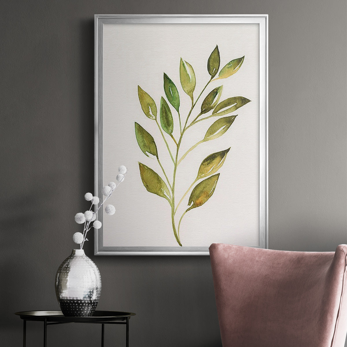 Single Twig I - Modern Framed Canvas Print