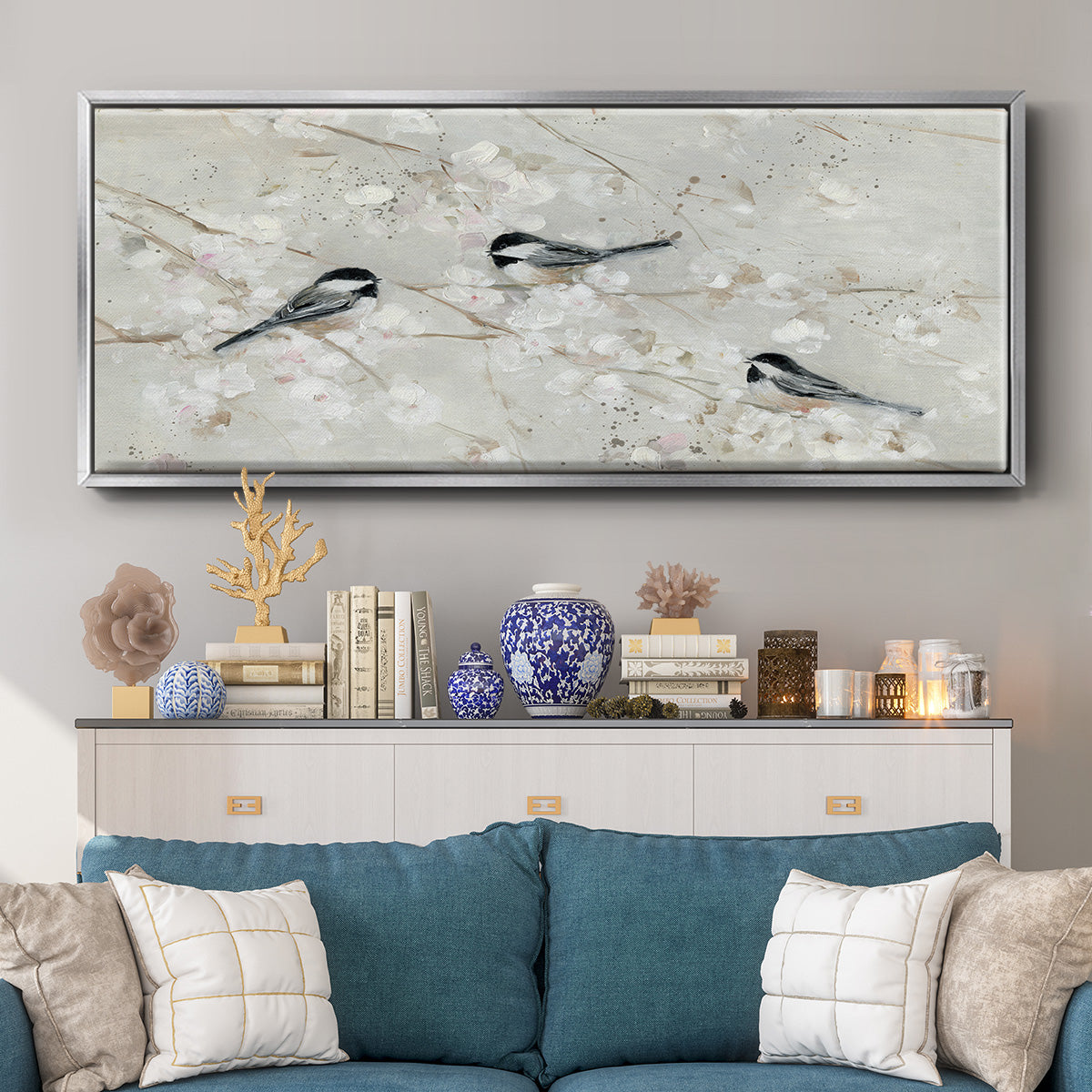 Nature's Confetti II - Floater Framed Canvas Print