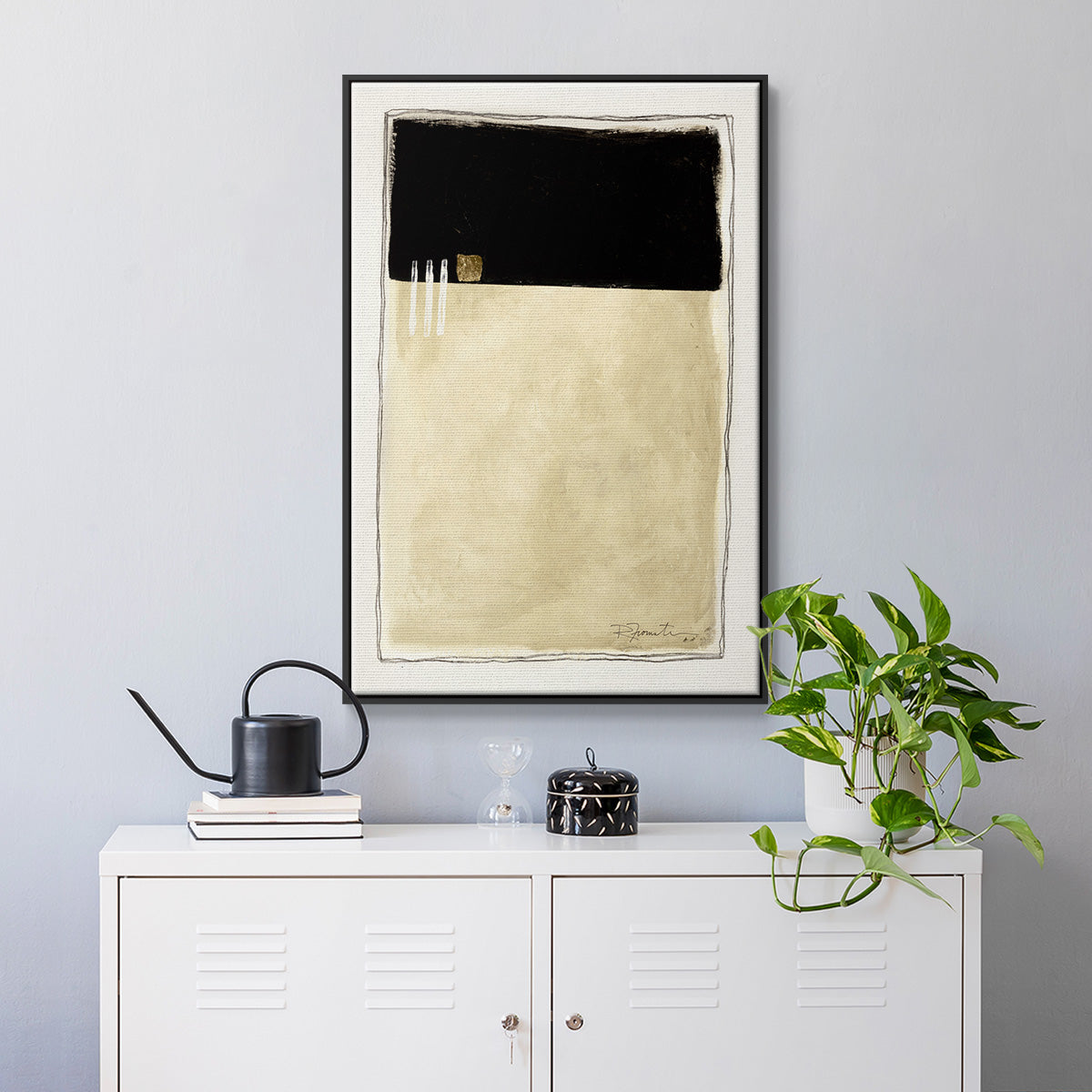 Inner Musing II - Floater Framed Canvas Print