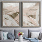 Earthtone Swipe I - Premium Framed Canvas 2 Piece Set - Ready to Hang