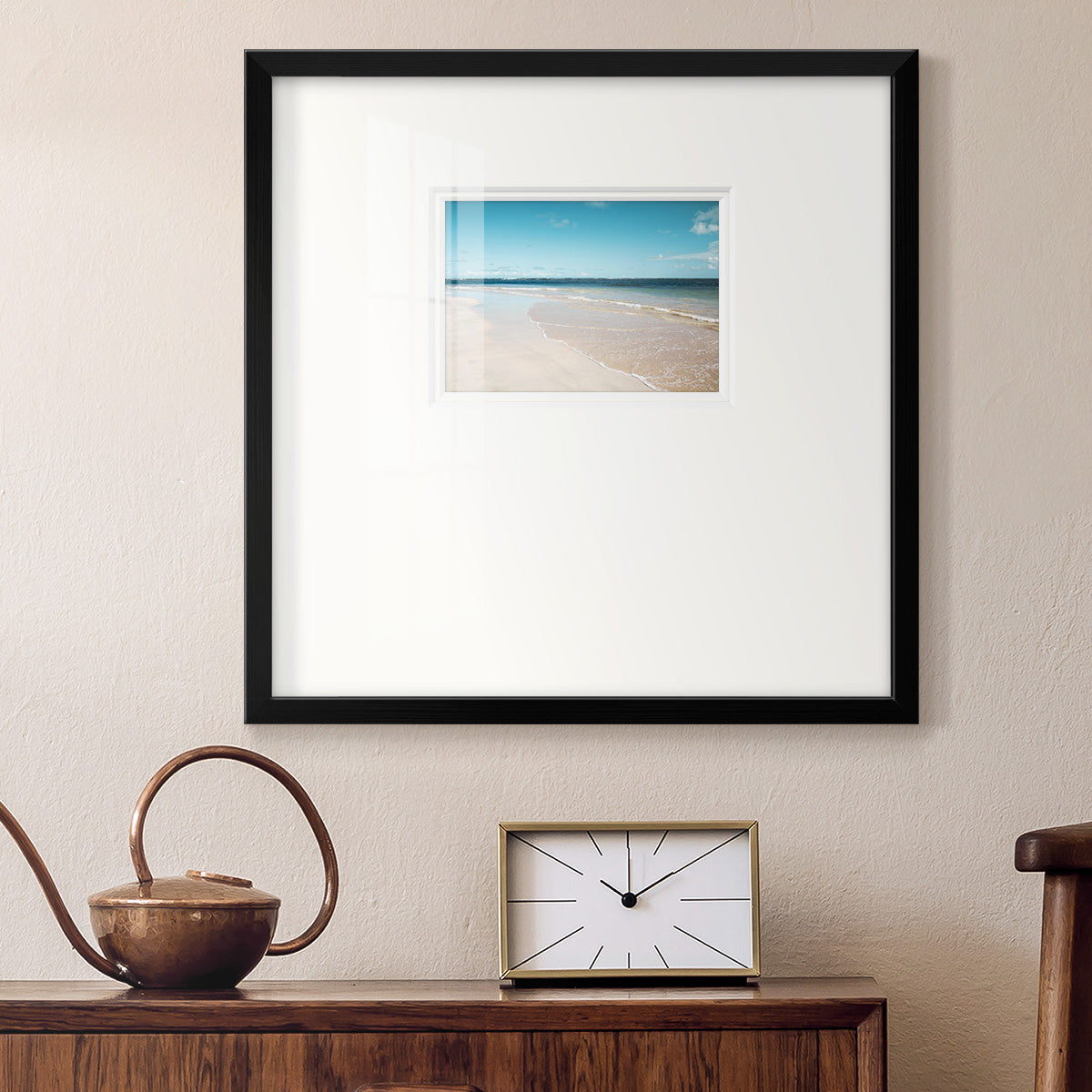 Sugar Sand Beach Premium Framed Print Double Matboard