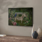 Zebra In Conservatory - Canvas Art Print