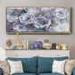 Iced Flowers - Floater Framed Canvas Print