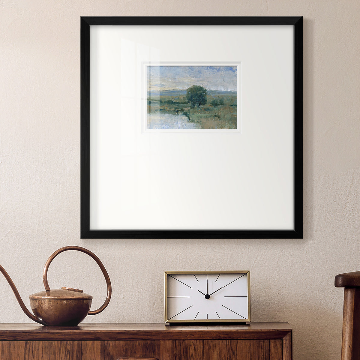 Riverbank Impression II Premium Framed Print Double Matboard