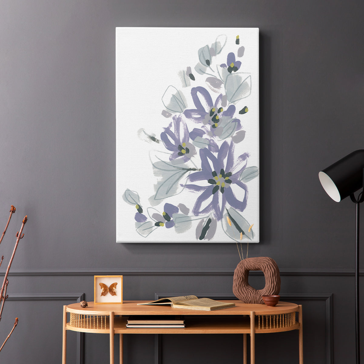 Periwinkle Patch IV - Canvas Art Print