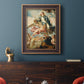 Religious painting of the Assumption of the Virgin Mary by Juan de Valdés Leal in an ornate bronzed mahogany wood frame displayed in a dark-toned interior setting.