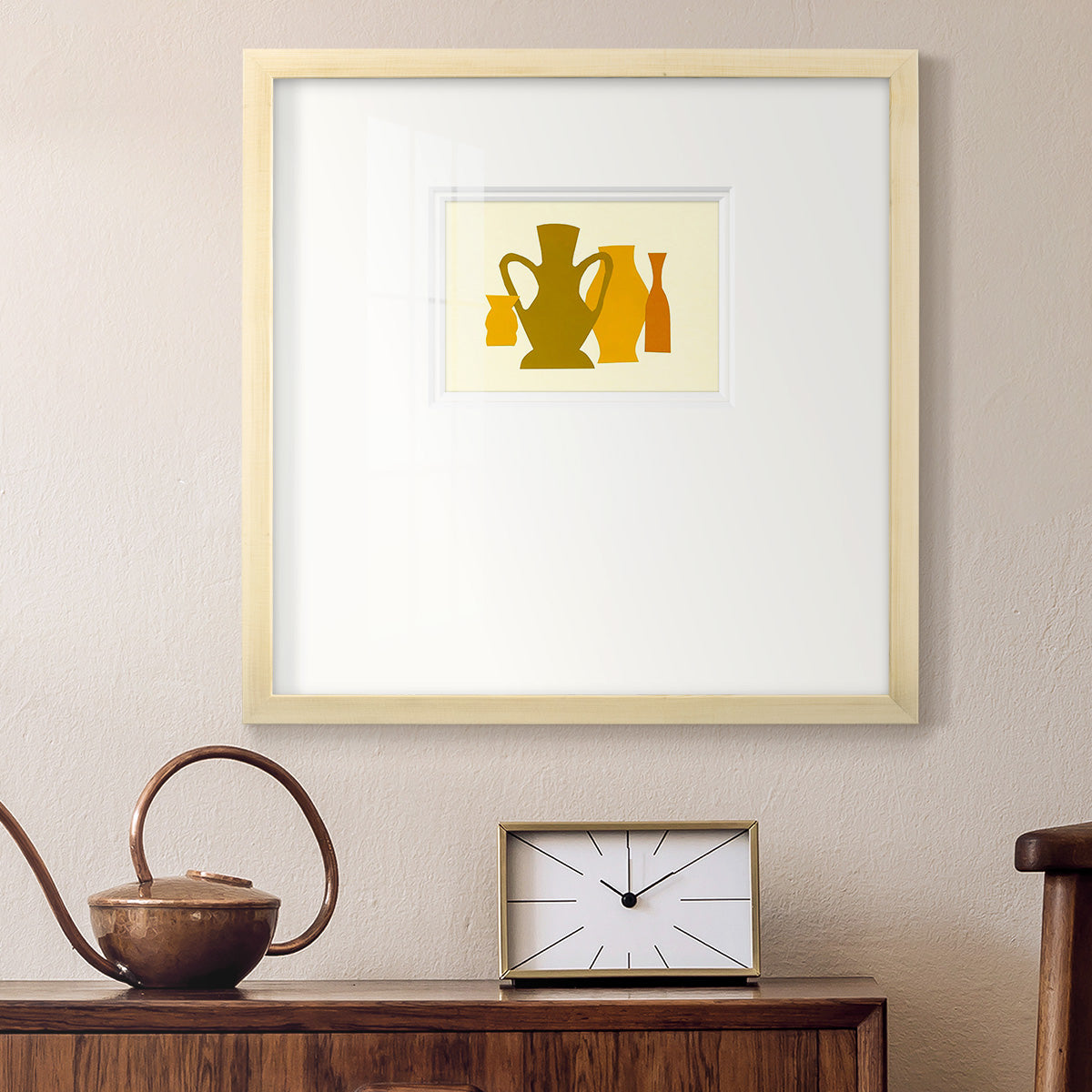 Posing Pottery I Premium Framed Print Double Matboard