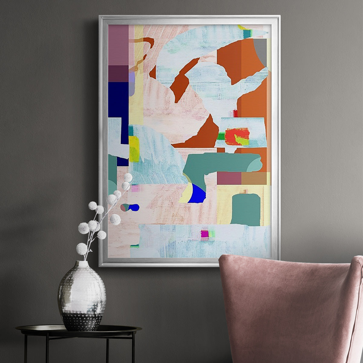 Lucca in Color II - Modern Framed Canvas Print