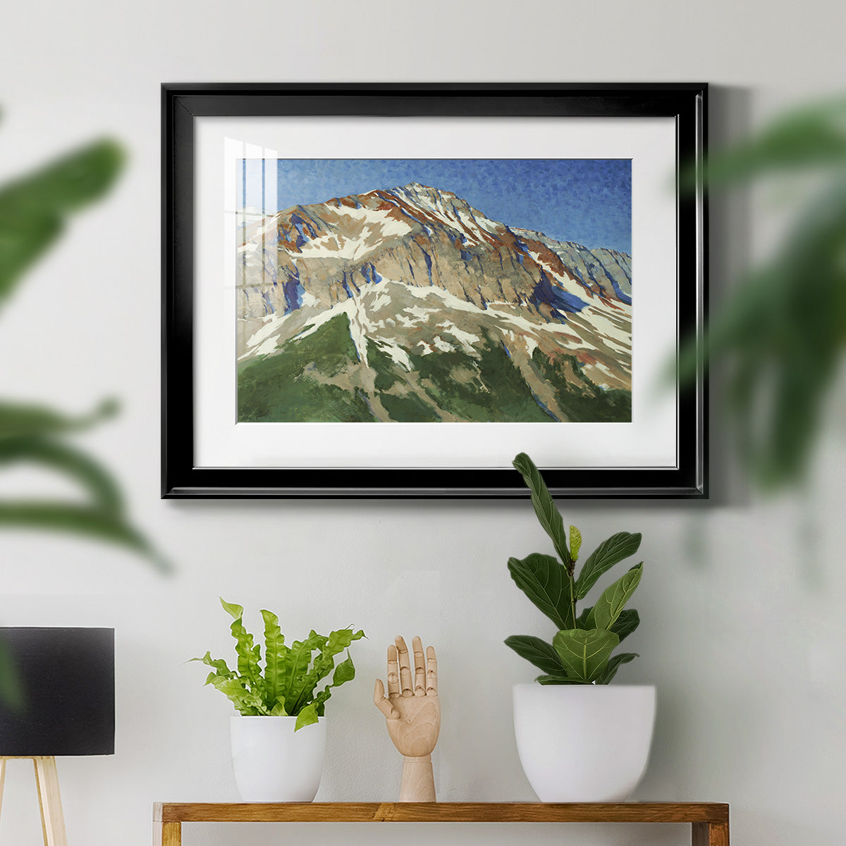 Vermillion Ascent Premium Framed Print - Ready to Hang