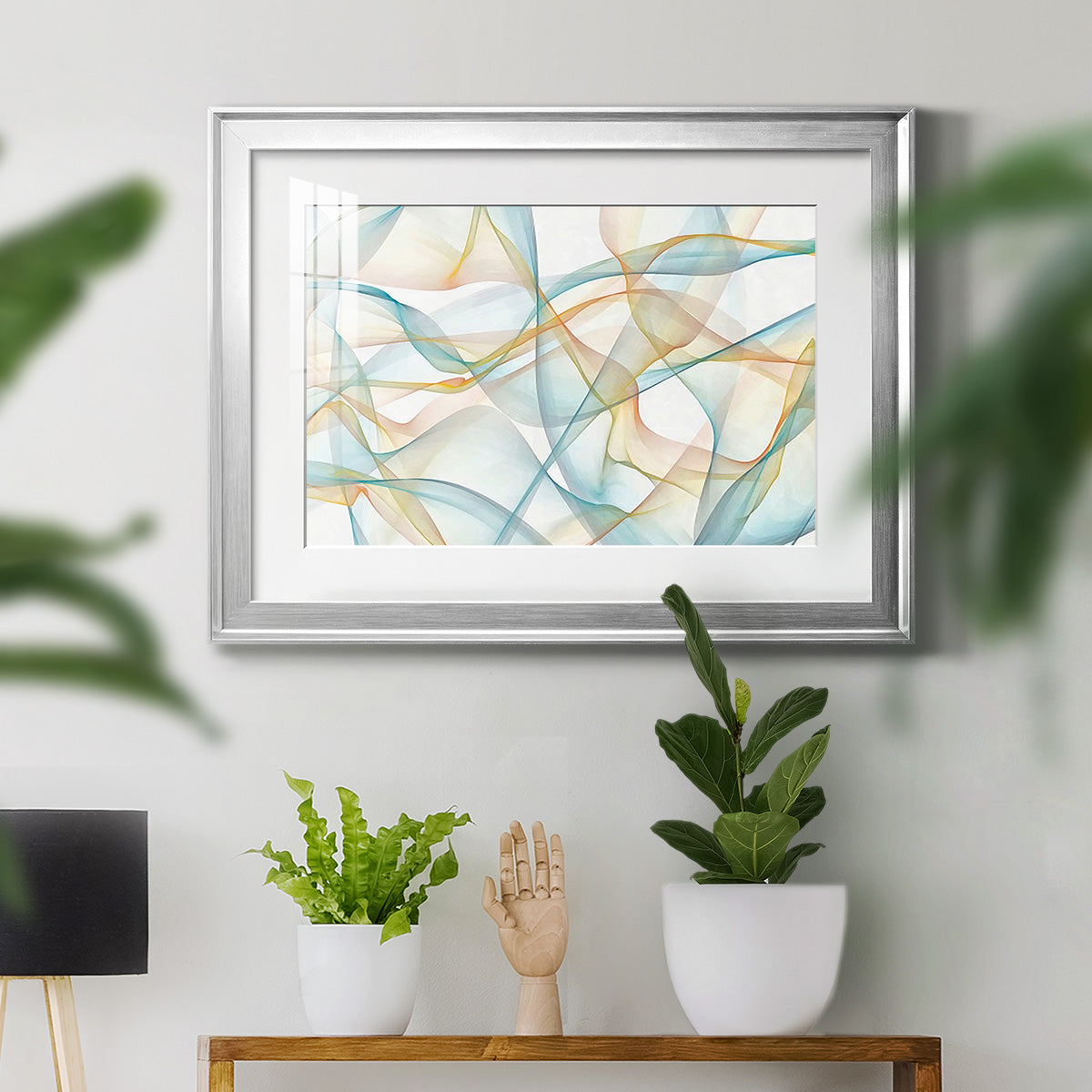 Curves and Waves VI - Modern Framed Art Print