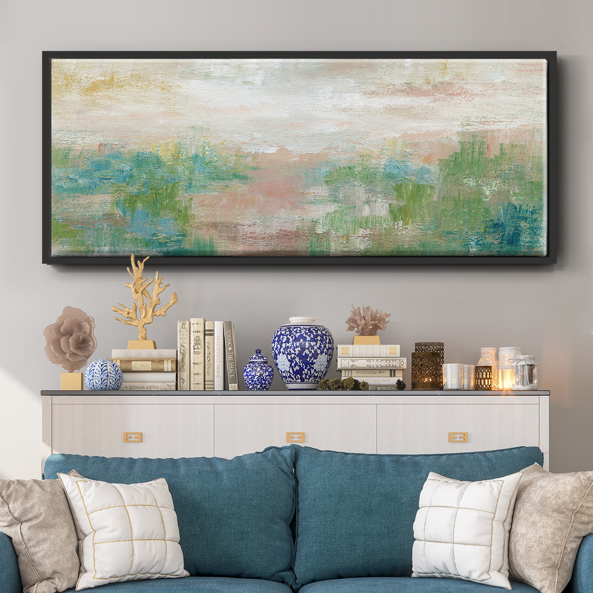 Sea Oats II - Floater Framed Canvas Print