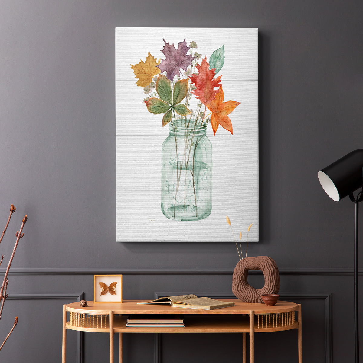 Harvest Home Leaves I - Canvas Art Print