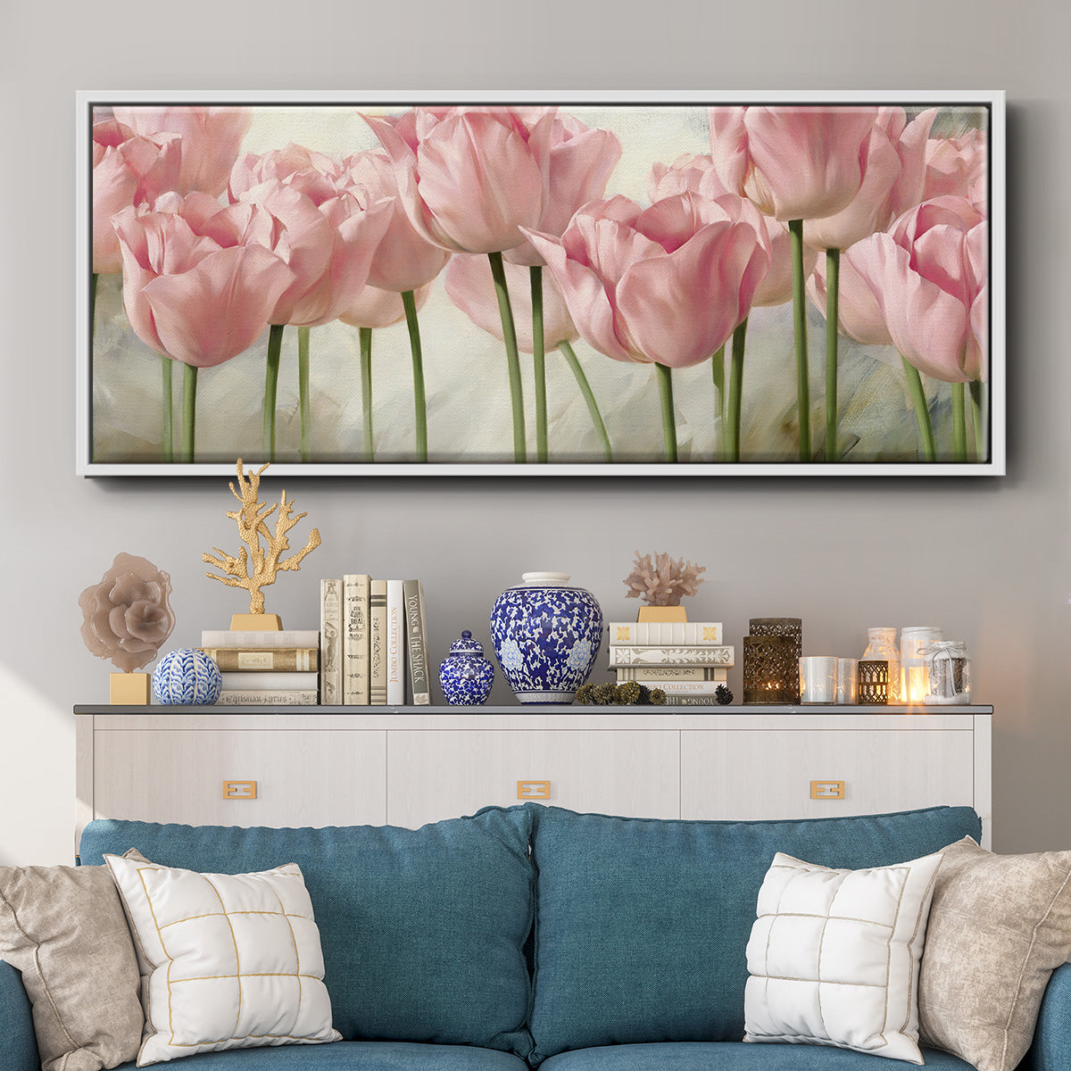 Nature Inspired I - Floater Framed Canvas Print