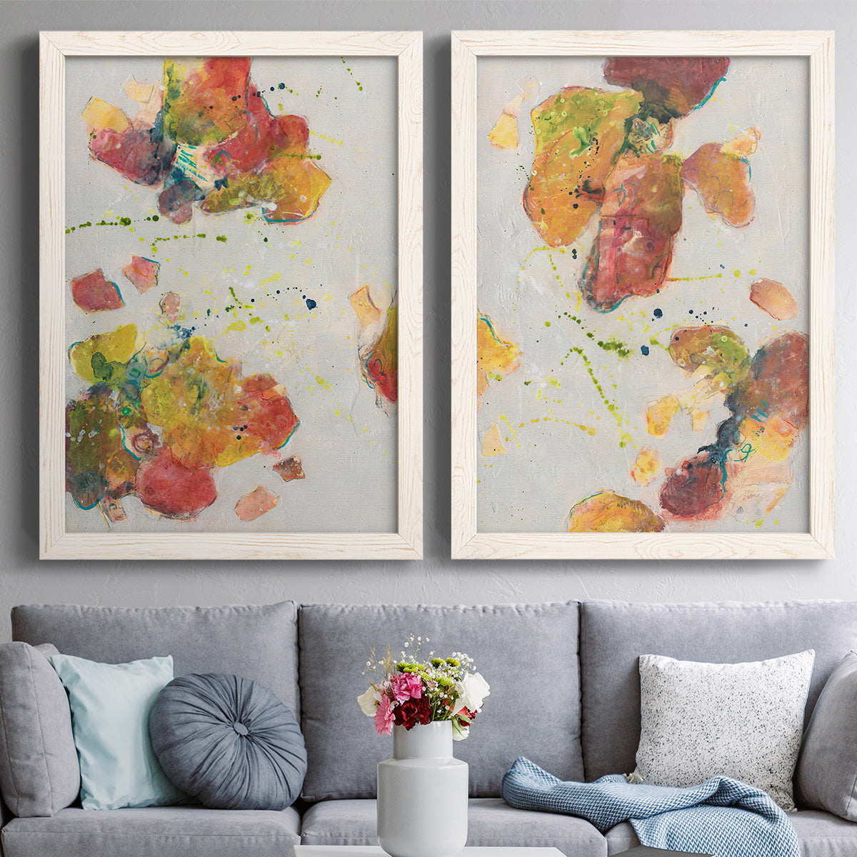 Attracting Love I - Premium Framed Canvas 2 Piece Set - Ready to Hang