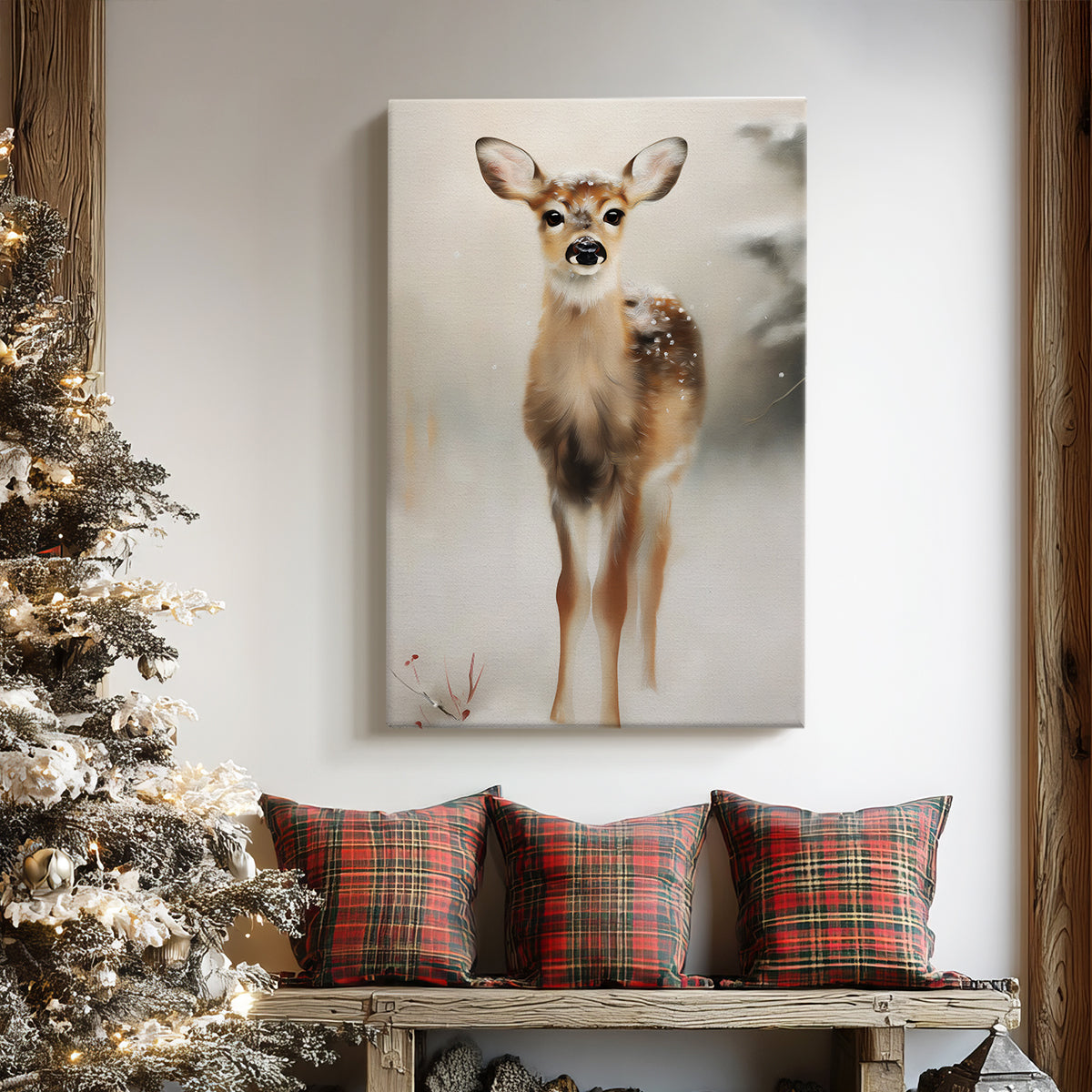 Tinsel-Gold Night at Night - Canvas Art Print