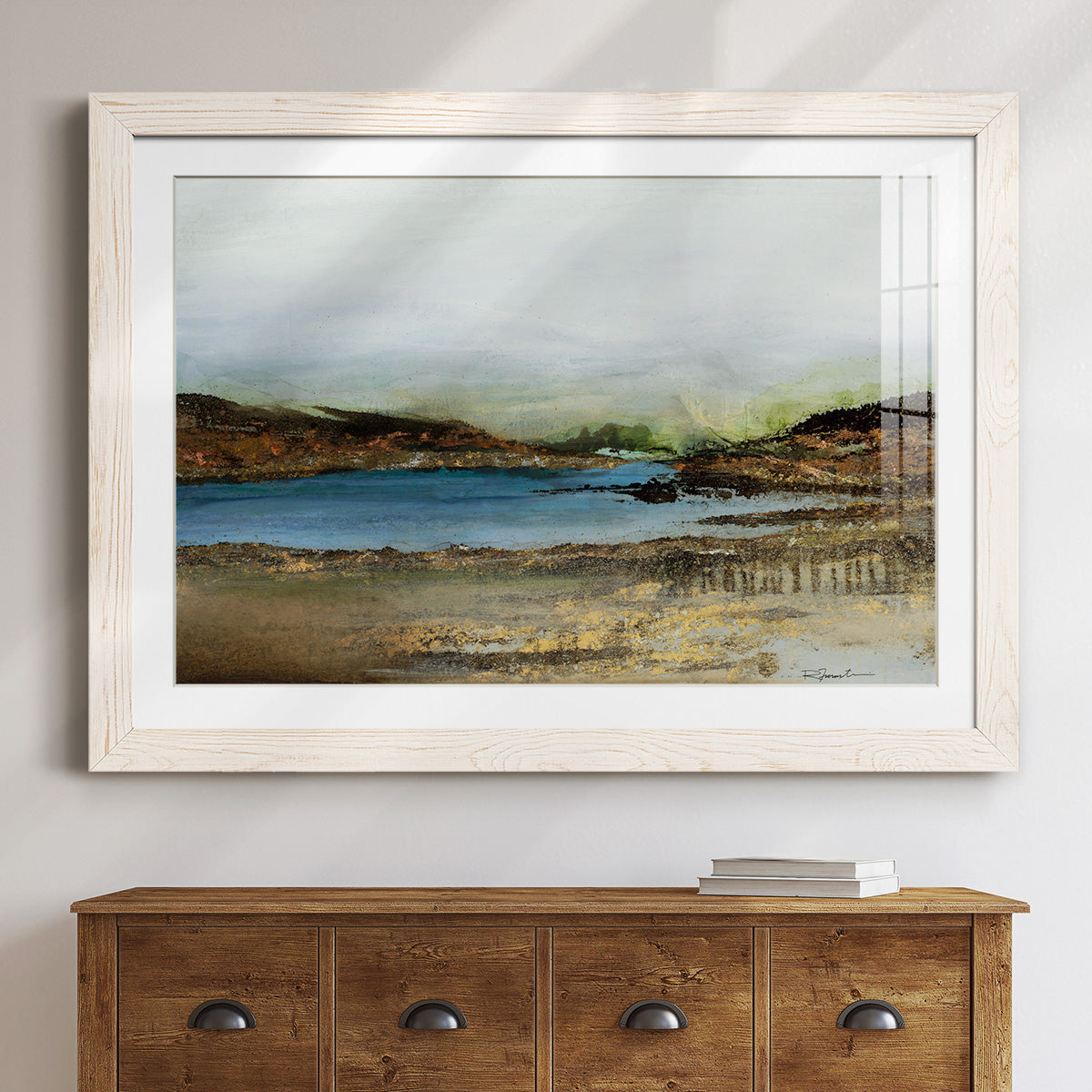 Lakeside - Barnwood Framed Art Print