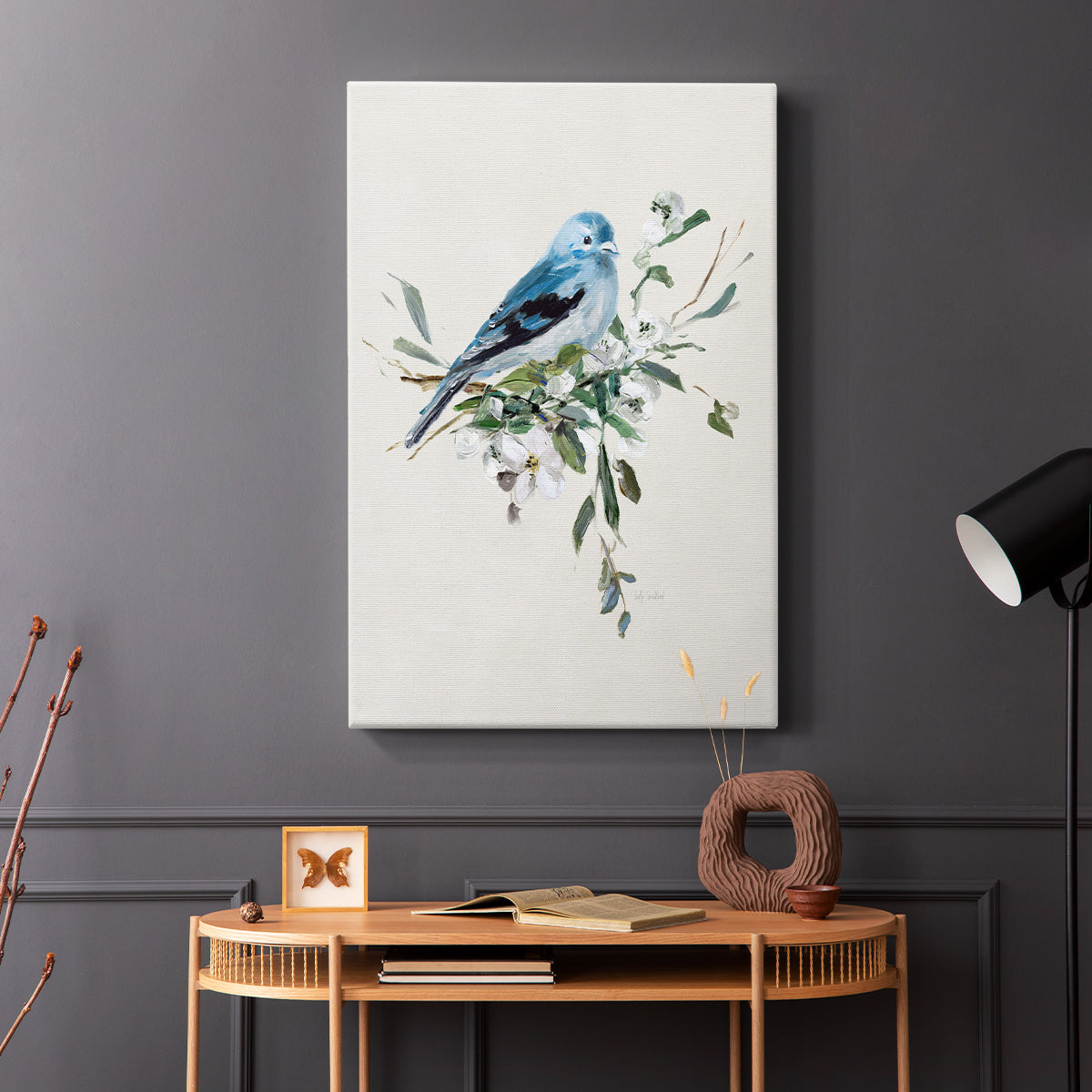 Bluebird Happy I - Canvas Art Print