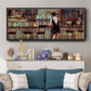 Elegant in Black - Floater Framed Canvas Print