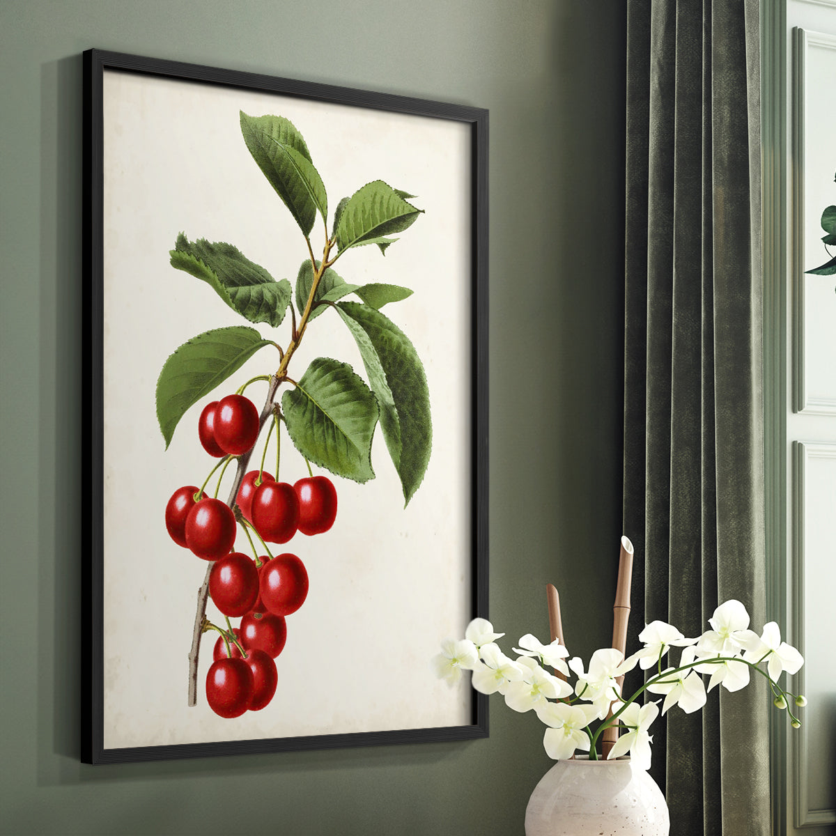 Antique Fruit II - Restickable Framed Art Print