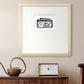 Boombox Sketch Premium Framed Print Double Matboard