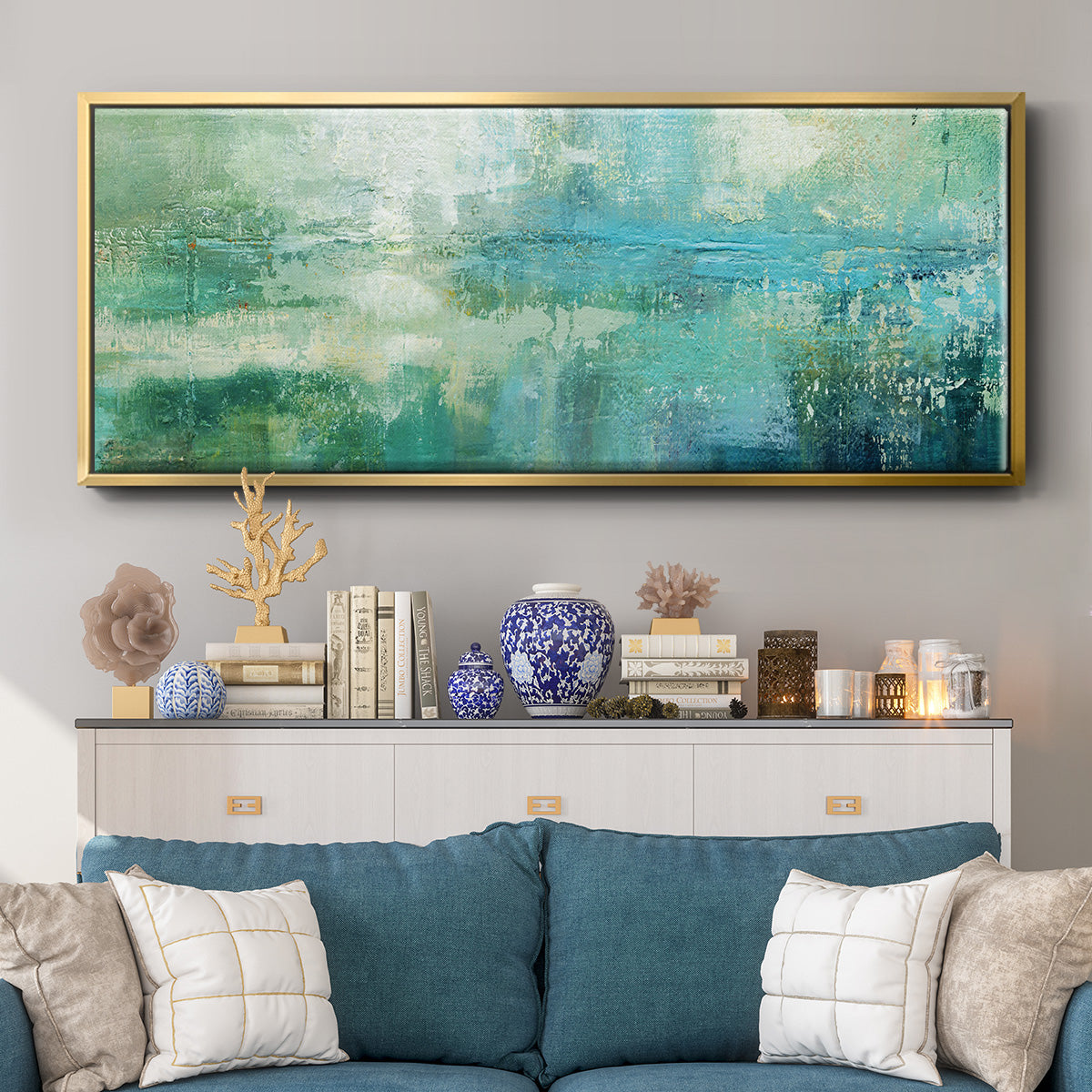 Lily Lake - Floater Framed Canvas Print