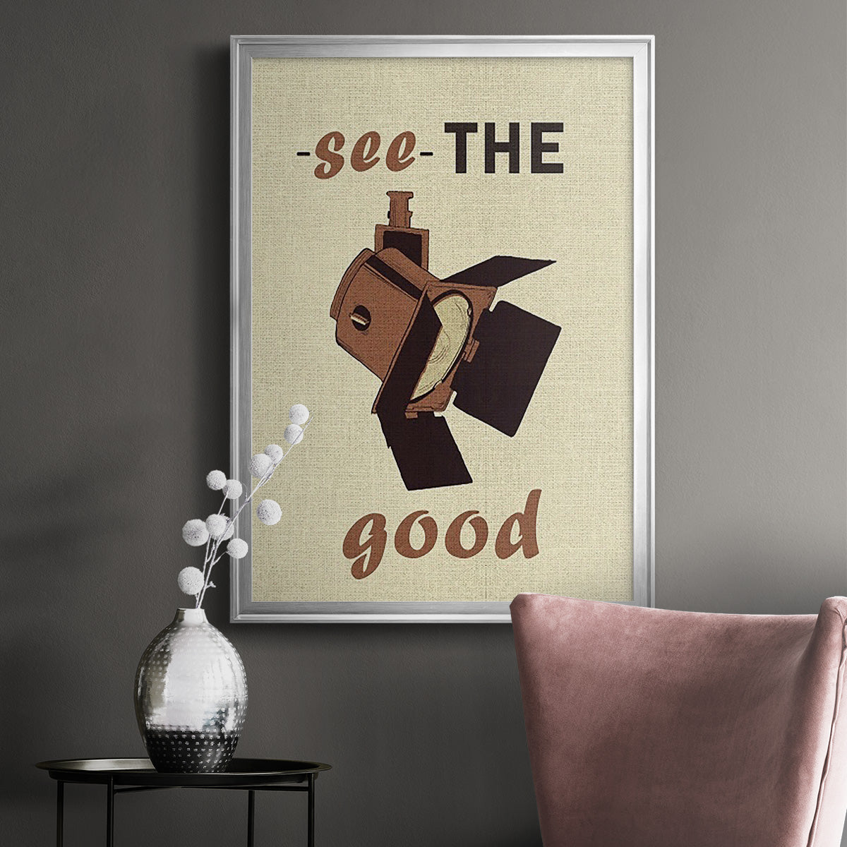 Movie Time I - Modern Framed Canvas Print
