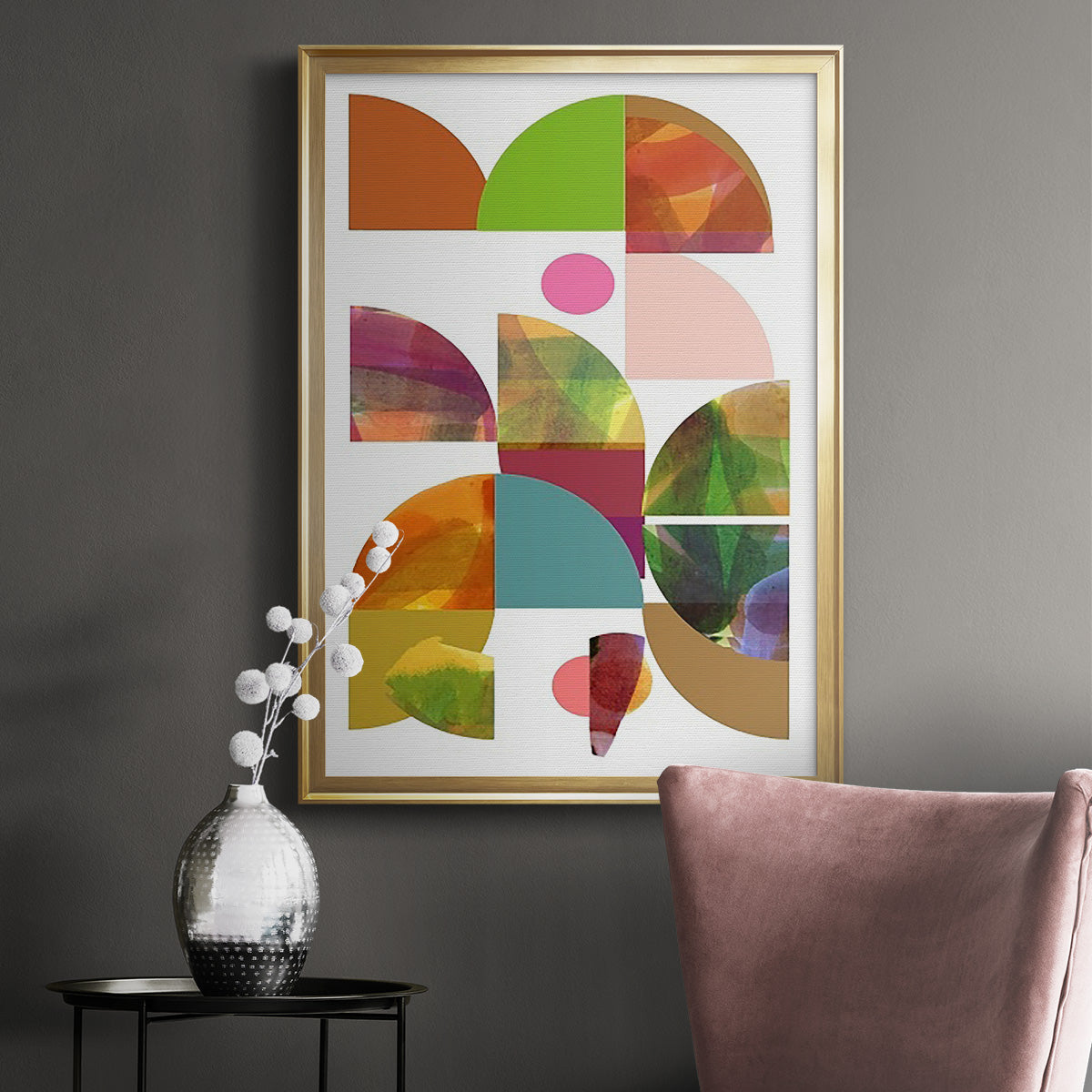 Dorset Shapes II - Modern Framed Canvas Print