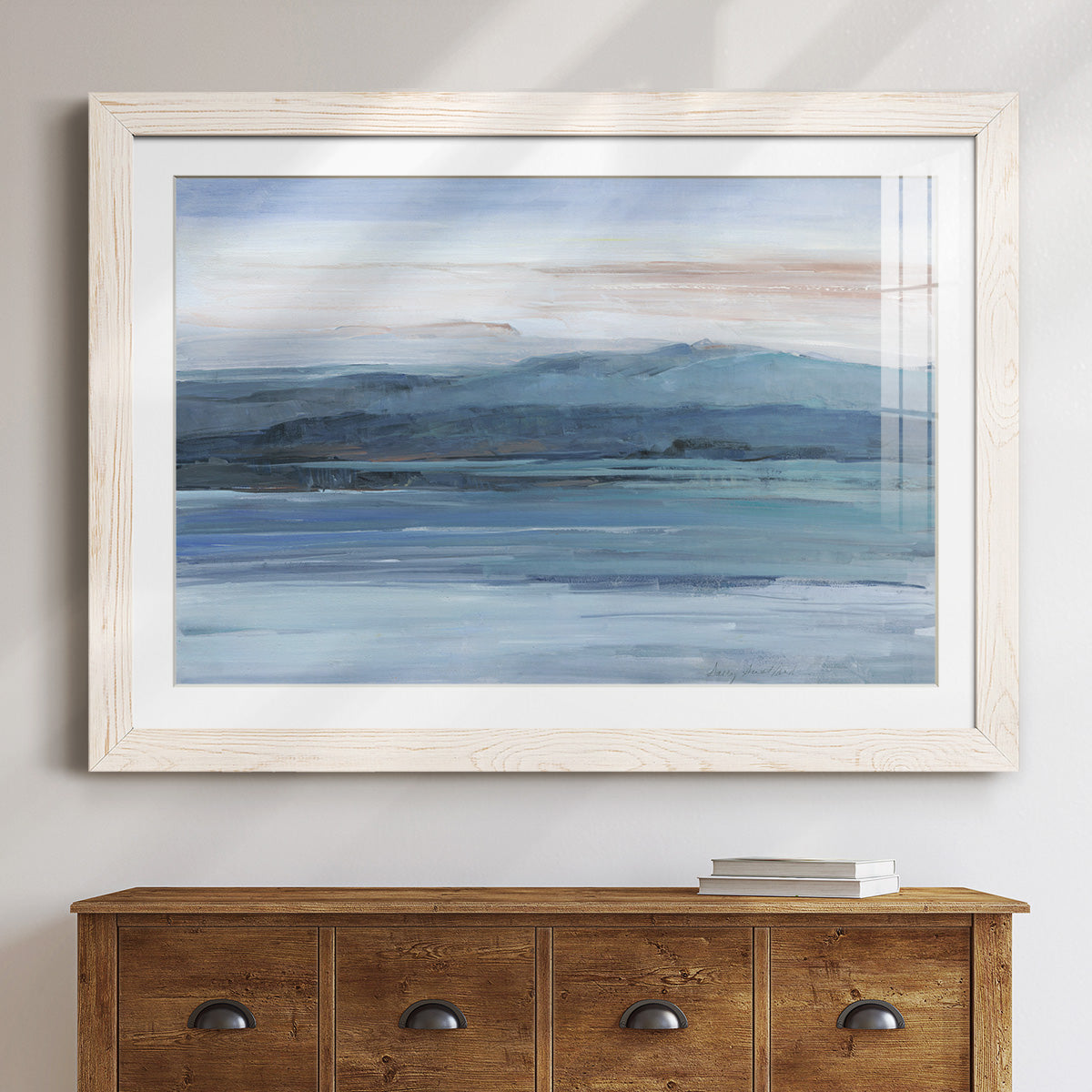 Across The Lake - Barnwood Framed Art Print