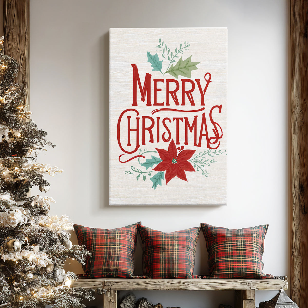 Eve of Ruby Snow - Canvas Art Print