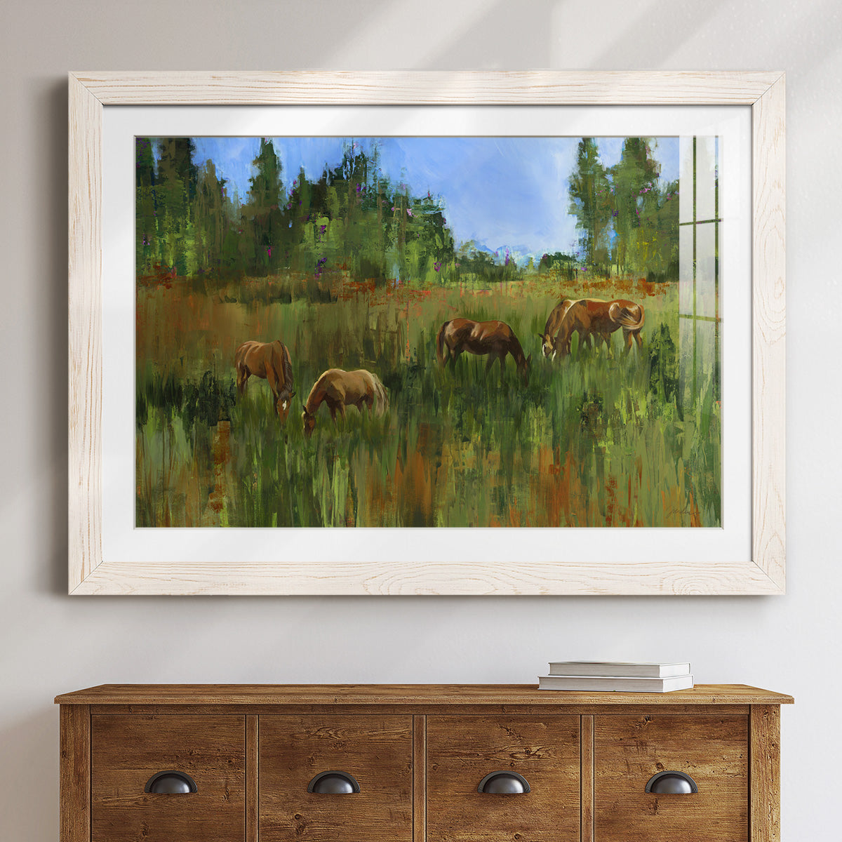 The Grass Is Always Greener - Barnwood Framed Art Print
