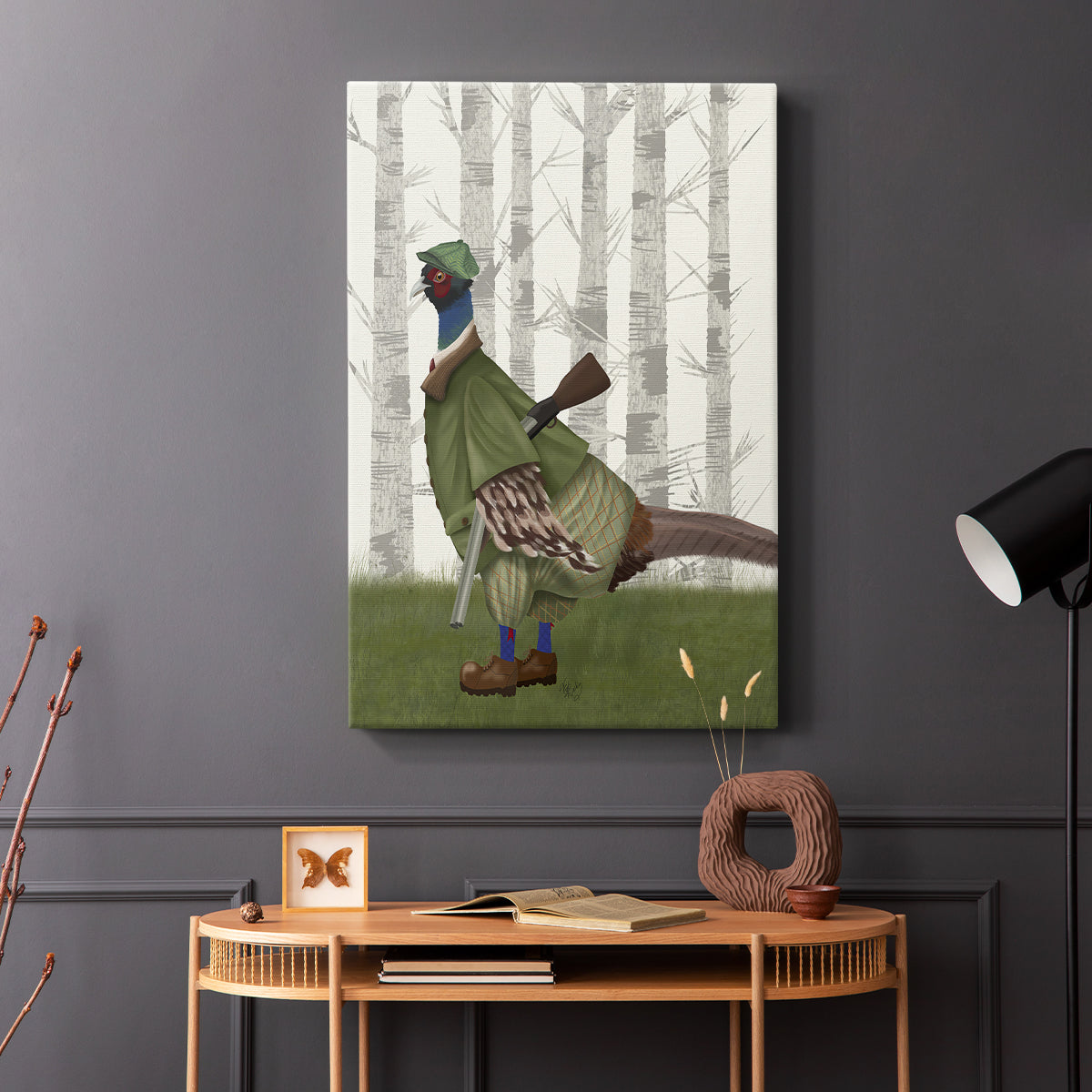 Pheasant Shooting Party 1 - Canvas Art Print
