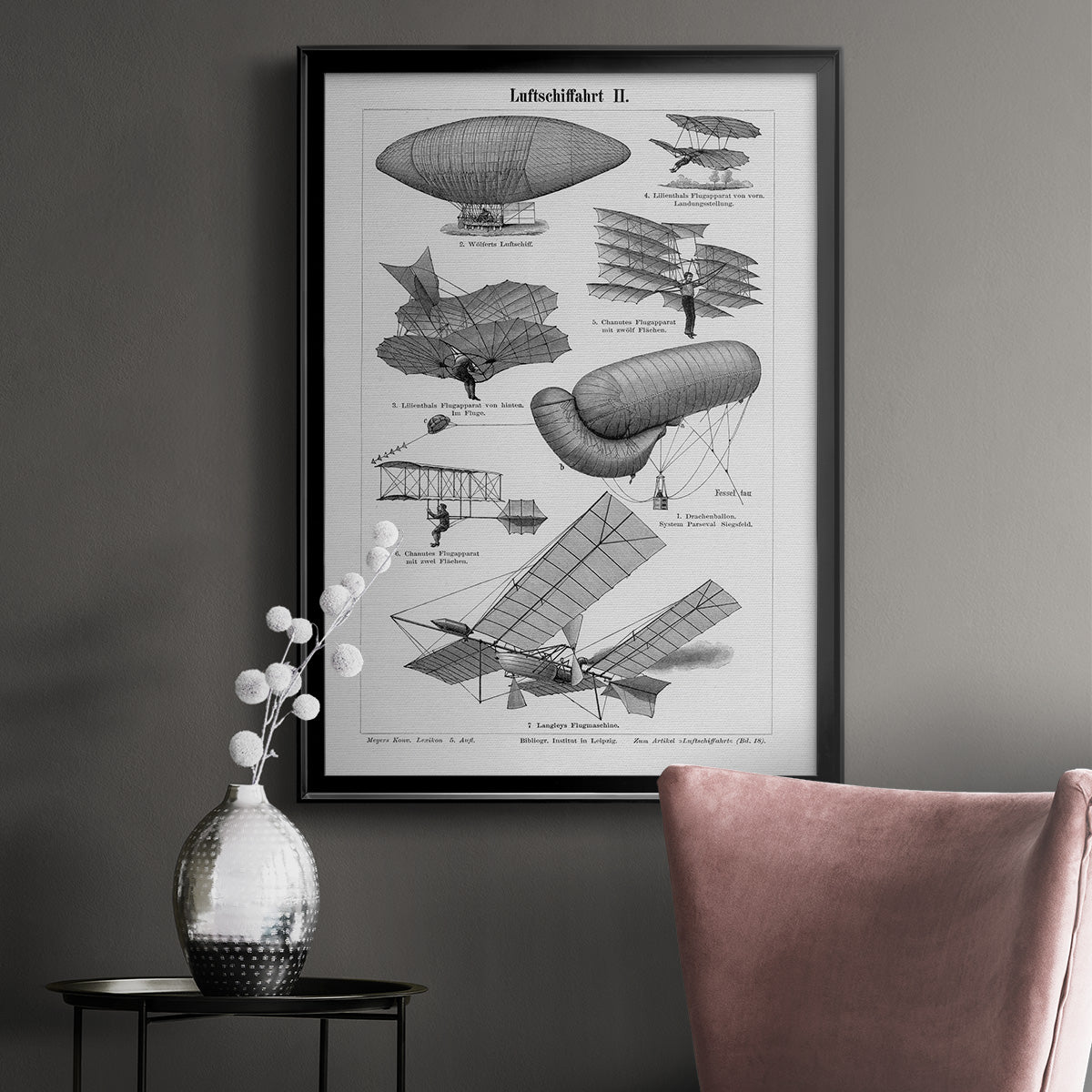 Industrial Flight - Modern Framed Canvas Print