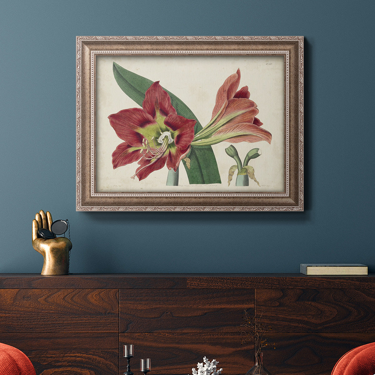 Amaryllis Splendor I Premium Framed Canvas- Ready to Hang