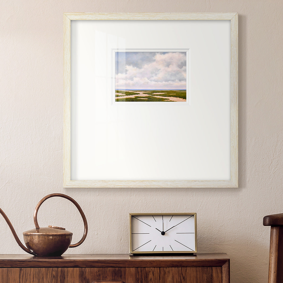 Beach Dunes Premium Framed Print Double Matboard