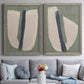 Paper Slice III - Premium Framed Canvas 2 Piece Set - Ready to Hang