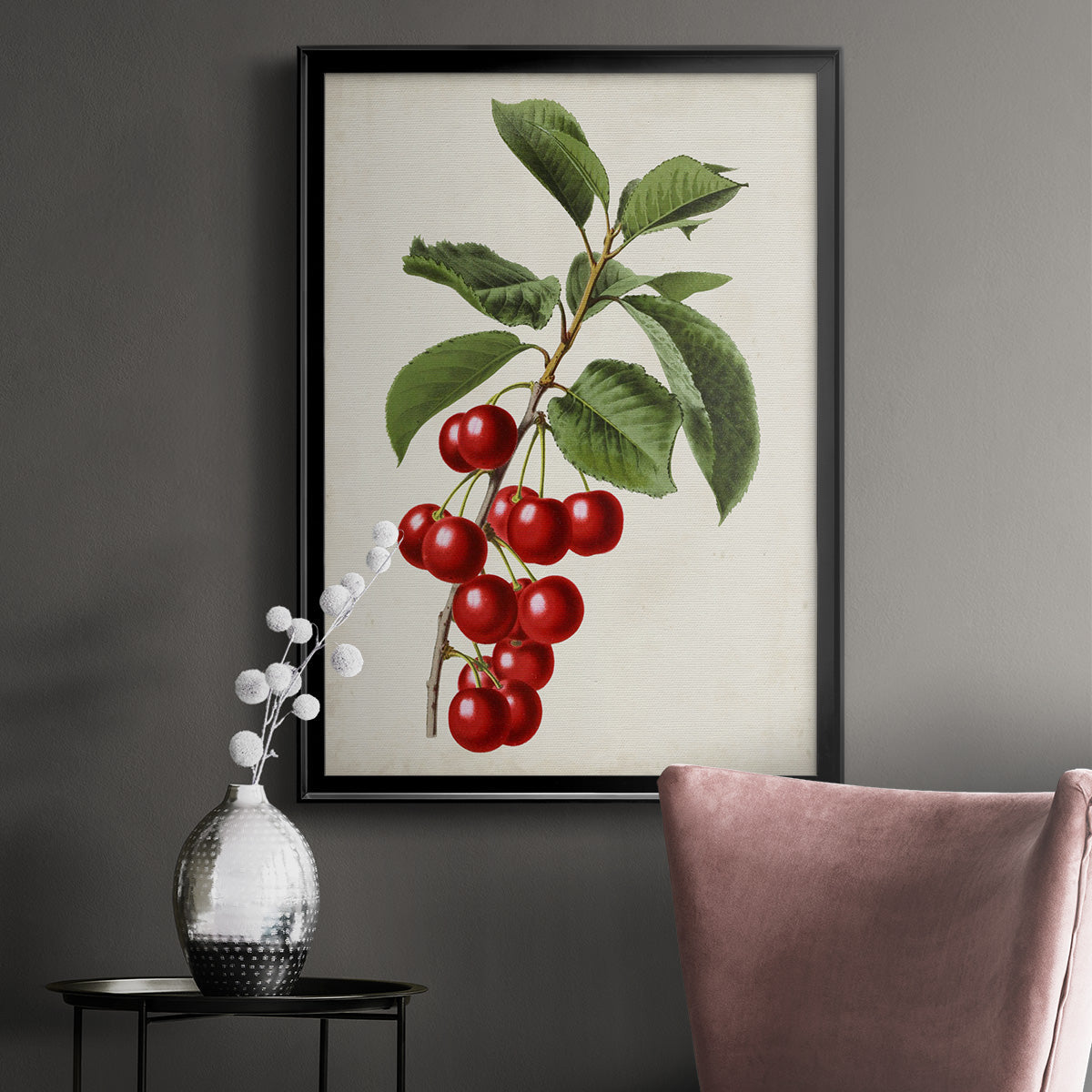 Antique Fruit II - Modern Framed Canvas Print